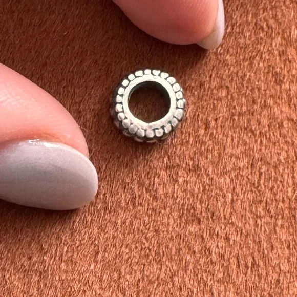 Retired PANDORA ALE 925 Sterling Silver Rose Swirl Spacer Charm #790176 - Picture 4 of 4